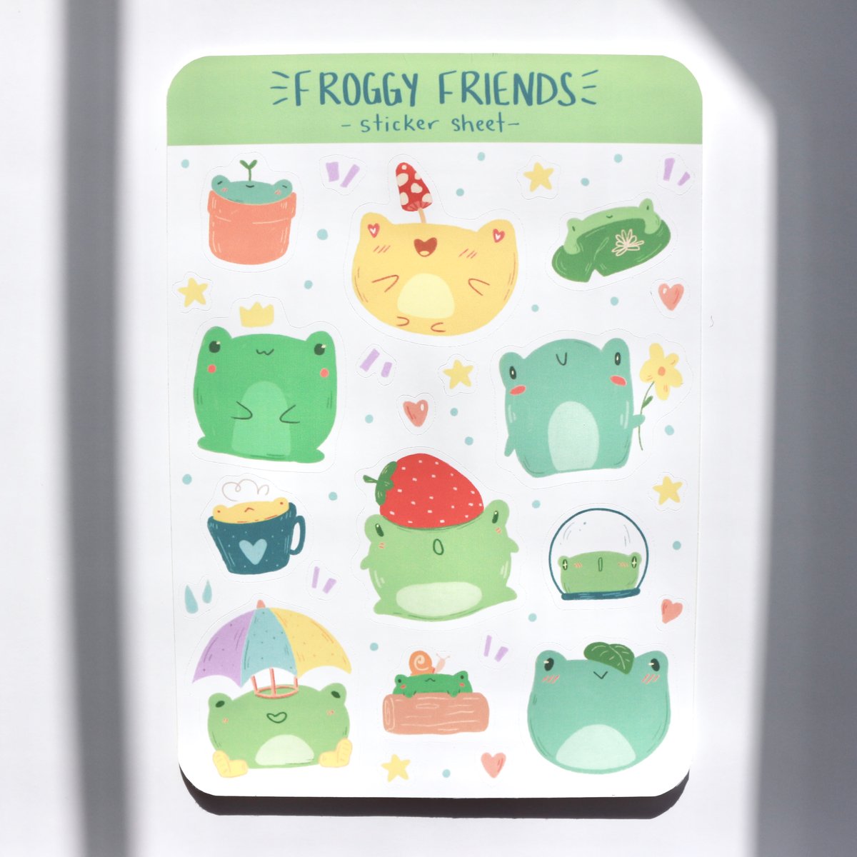 Image of Froggy Friends Sticker Sheet