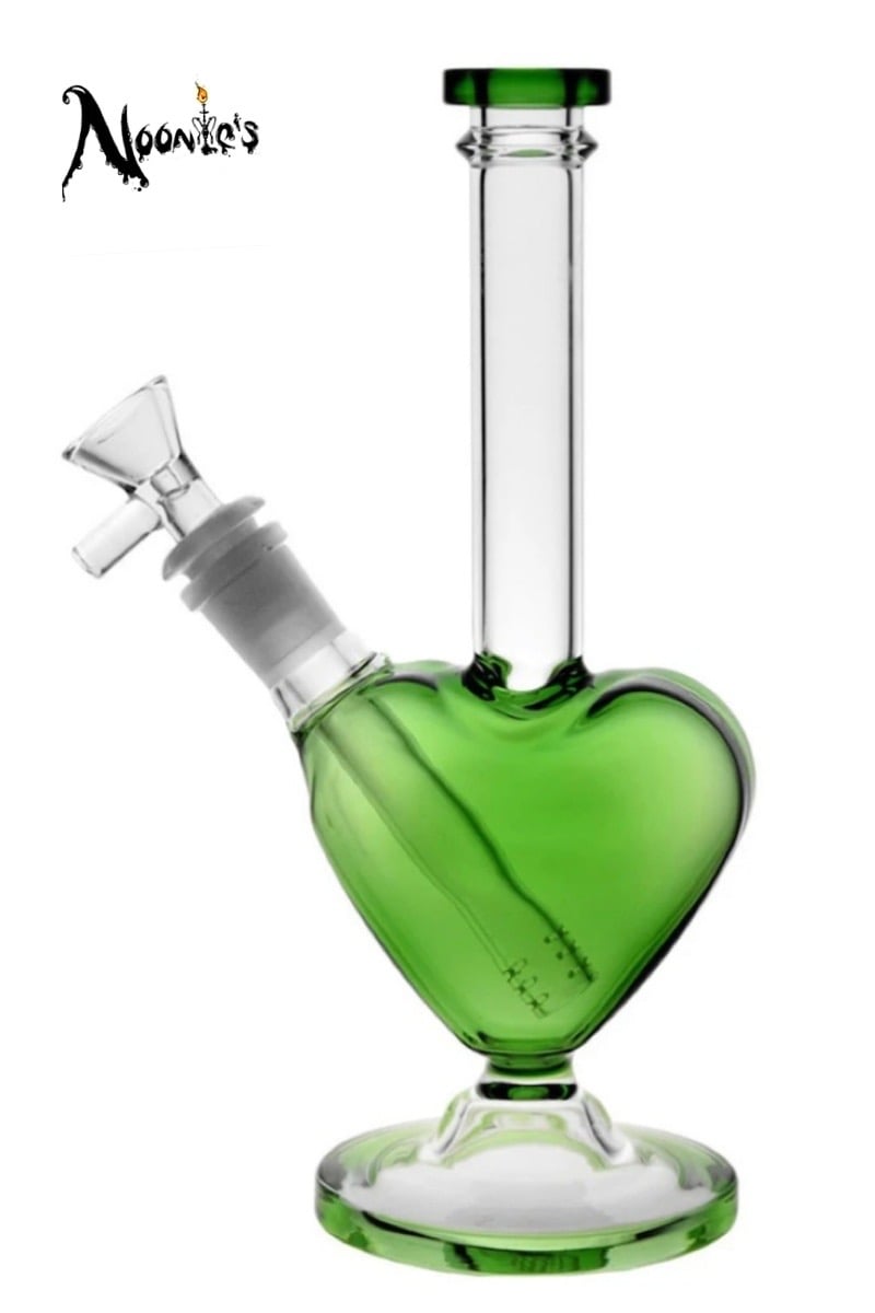 Image of Heart of glass water pipe 