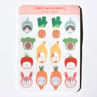 Cats with Hats Sticker Sheet