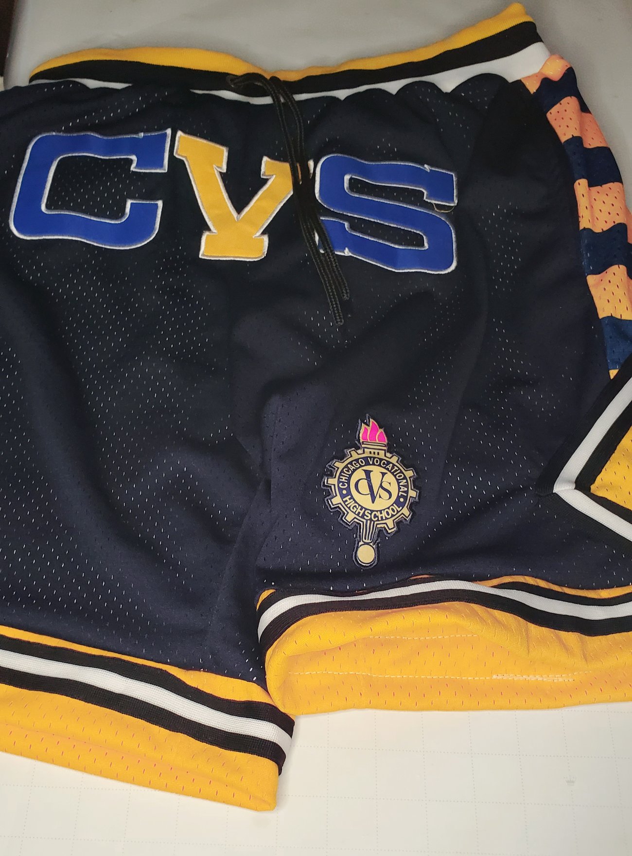 MEN CHICAGO VOCATIONAL MENS CUSTOMIZED BASKETBALL SHORTS THADDROCK