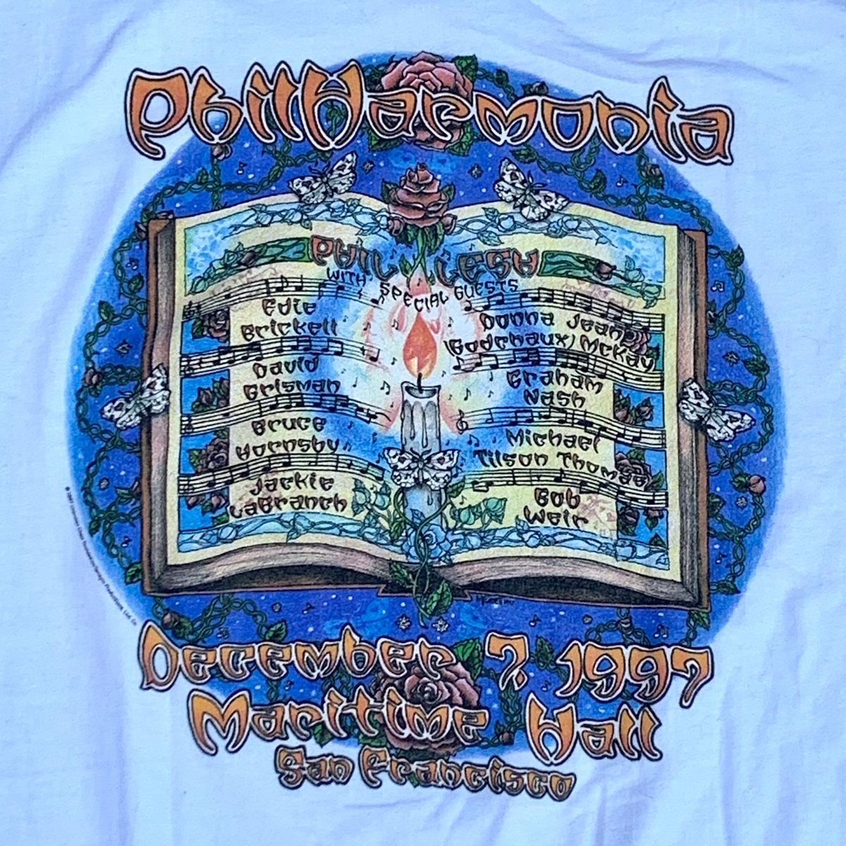 Original Vintage Phil Lesh 1997 / Philharmonia at Maritime Hall!! - X-Large!