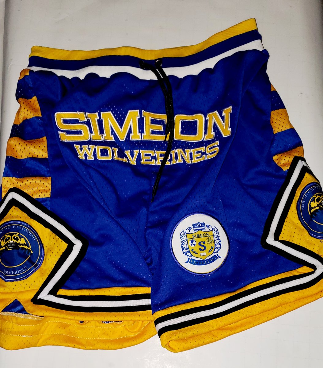 MEN CHICAGO SIMEON WOLVERINES CUSTOMIZED BASKETBALL SHORTS | THADDROCK ...