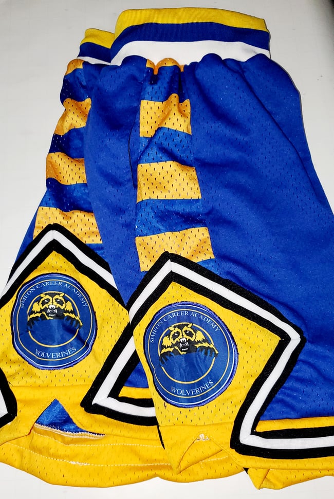 MEN CHICAGO SIMEON WOLVERINES CUSTOMIZED BASKETBALL SHORTS | THADDROCK ...