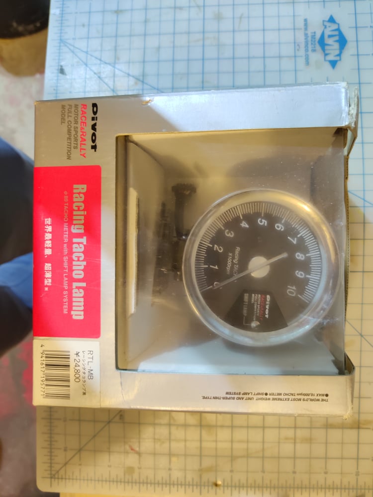 Image of PIVOT STEP MOTOR TACHOMETER φ80 GAUGE /W MANUAL & CONTROLLER & WIRING