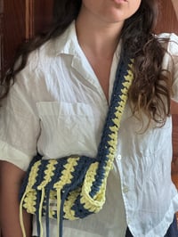Image 2 of SAC MINI SIFRINA BICOLORE BLEU/JAUNE