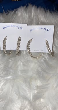 Pearl Hoop EARRINGS 