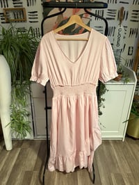 Image 1 of  Pink ruffle dress