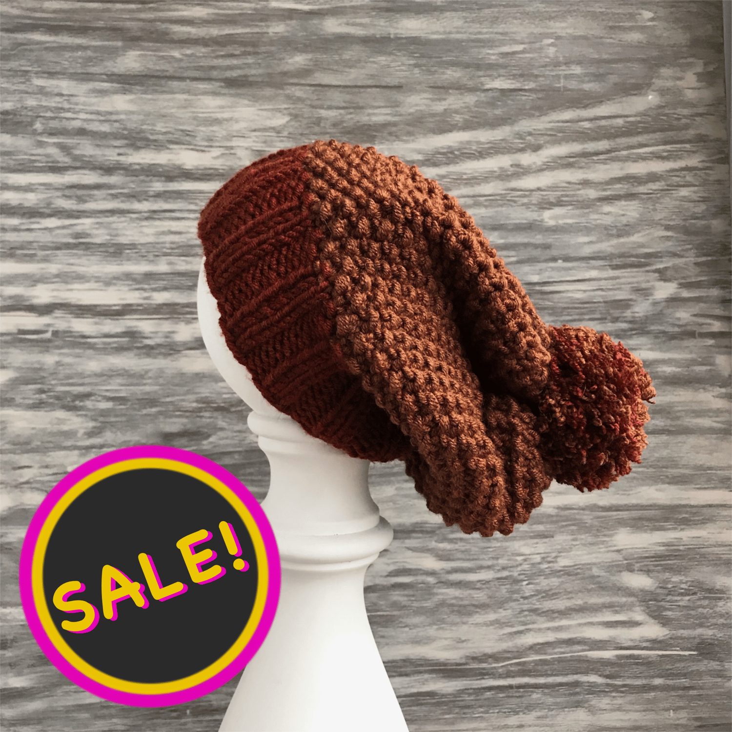 Image of Knitted Beanie - Cinnamon Colors