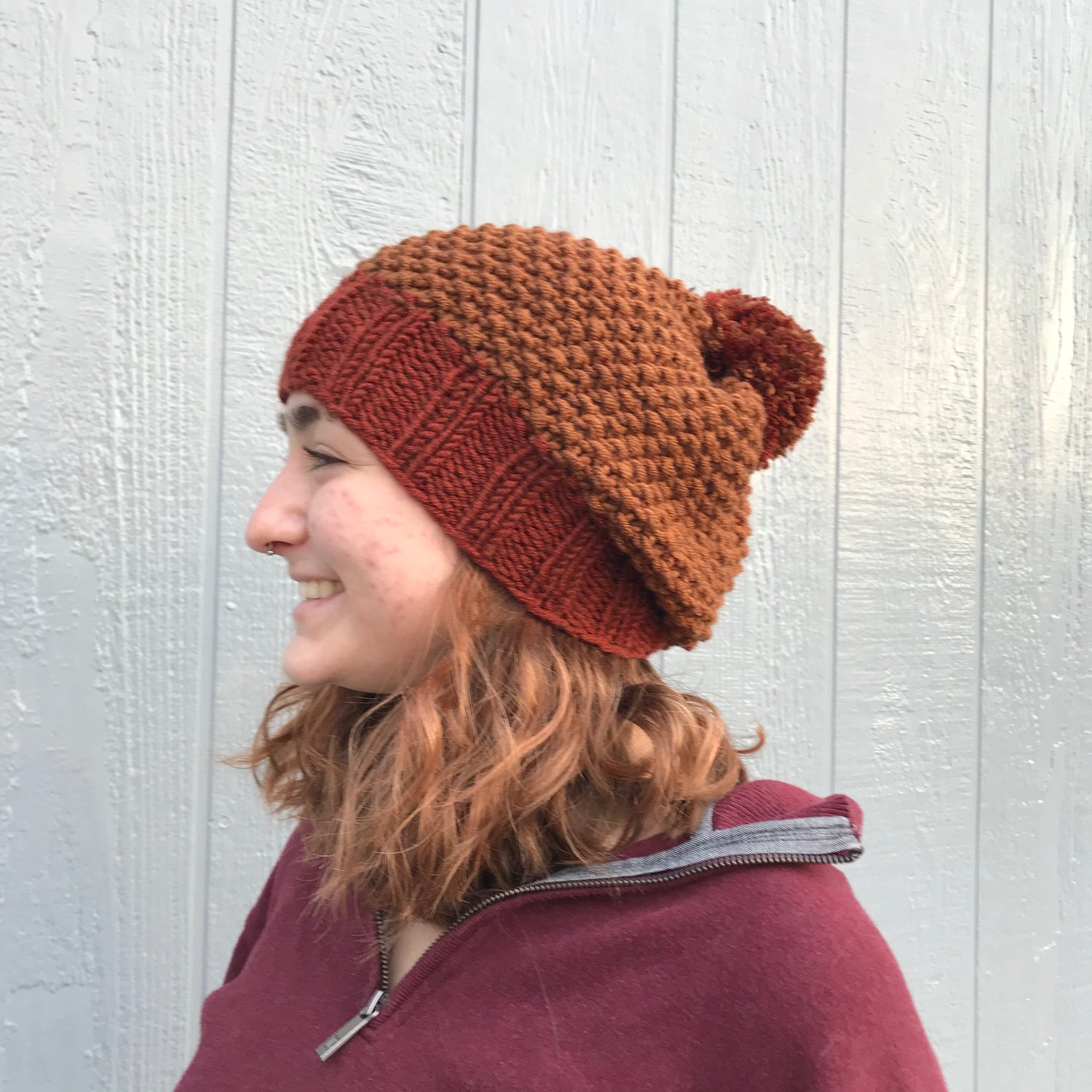 Image of Knitted Beanie - Cinnamon Colors