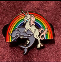 Unicorn Dolphin Enamel Pin