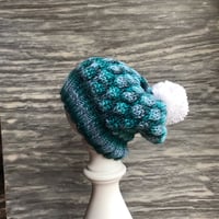 Image 3 of Knitted Beanie - Seafoam 