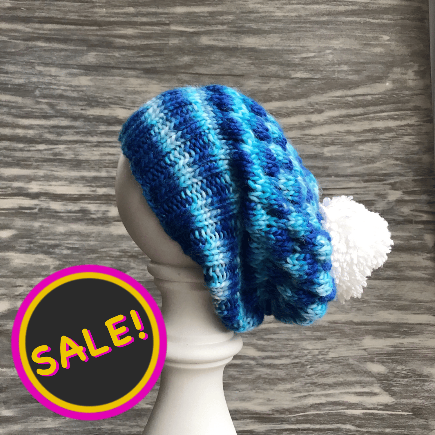 Image of Knitted Beanie - Sky