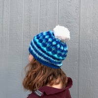 Image 2 of Knitted Beanie - Sky