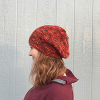 Image 2 of Knitted Beanie - Fire