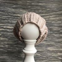 Image 3 of Knitted Beanie - Flax