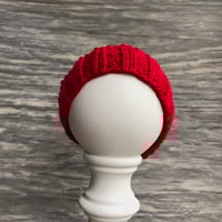 Image 2 of Knitted Beanie - Bright Red