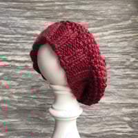 Image 4 of Knitted Beanie - Crimson
