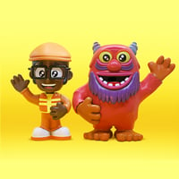 DJ LANCE ROCK AND CECIL RESIN STATUES