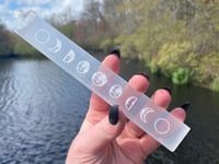 Image 3 of Moon Phase Selenite Charging Plate