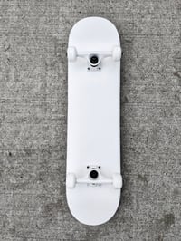 Image 3 of All White Complete Skateboard