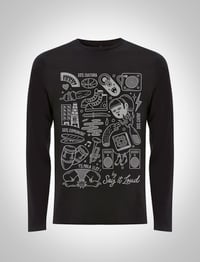 Image 4 of SAMARRETA NEGRA MÀNIGA LLARGA // CAMISETA NEGRA MANGA LARGA. "COLZE A COLZE"