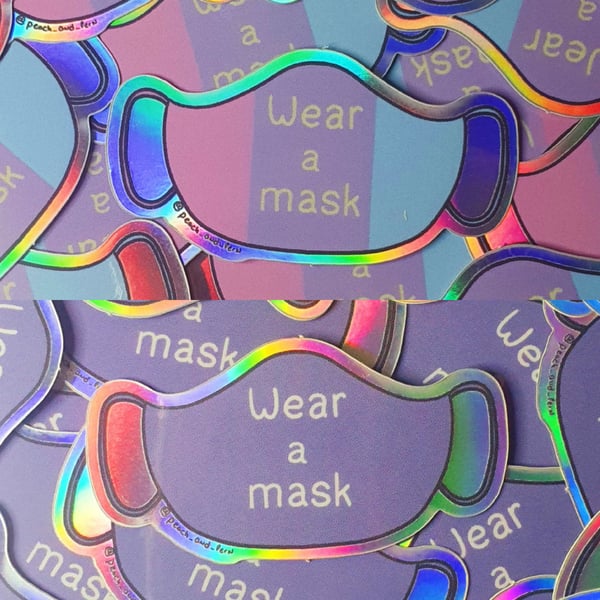 Image of Wear a Mask Sticker (free shipping)