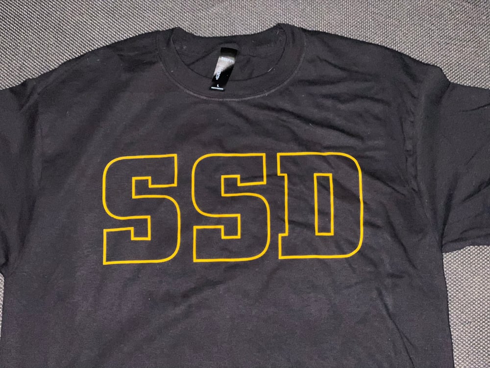 SSD Blackened Gold Logo - High Quality Beefy T-Shirt