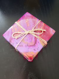 Image 2 of Pink and Bronze Coasters