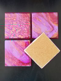 Image 3 of Pink and Bronze Coasters