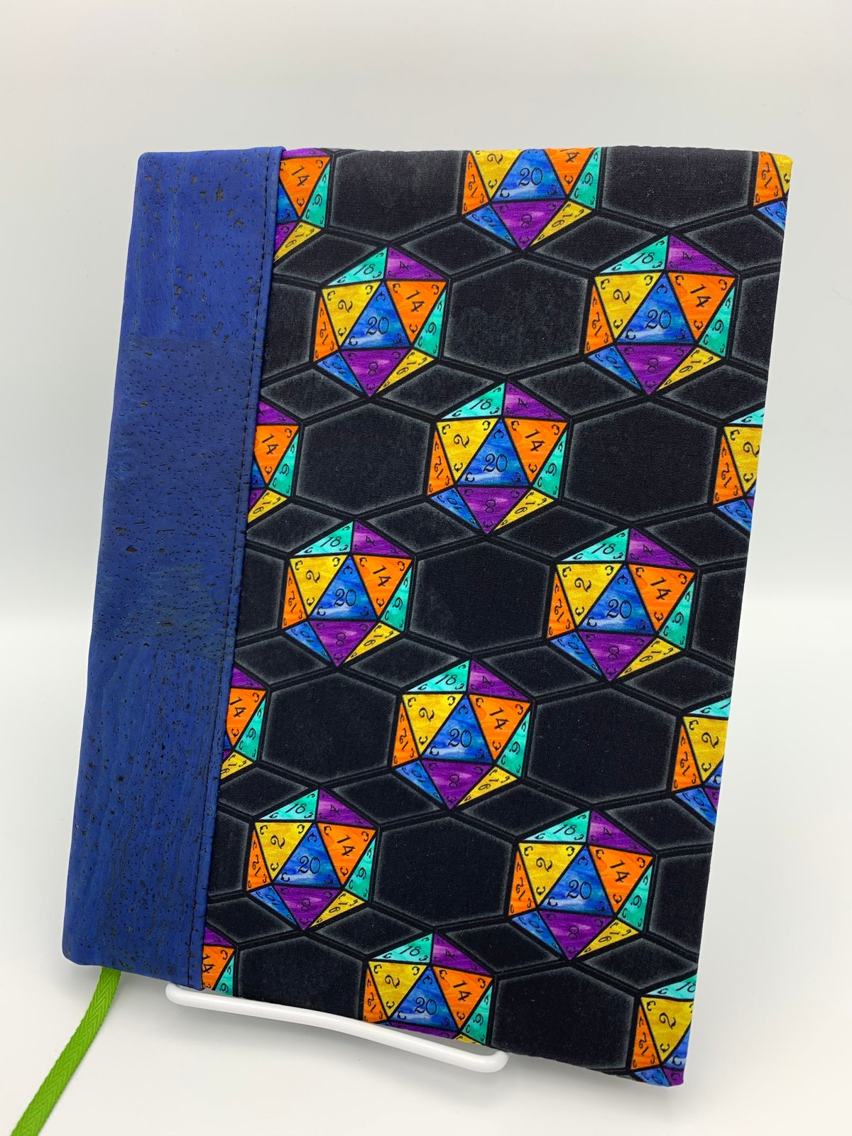 Custom Order Composition Notebook Cover - 20 sided dice MADE TO ORDER