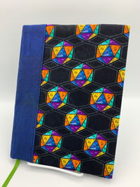 Image 1 of Custom Order Composition Notebook Cover - 20 sided dice MADE TO ORDER