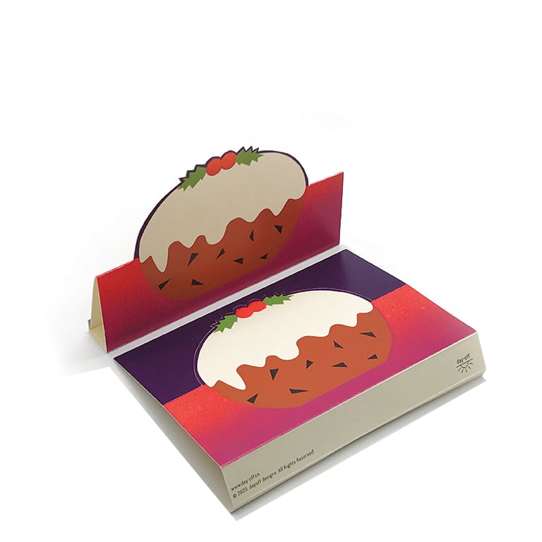 Image of 3D Christmas Pudding Card - Single, DO 01