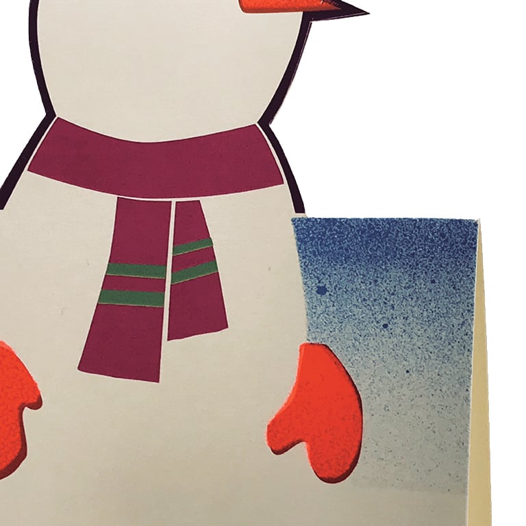 Image of 3D Snowman Card - Single, DO 02