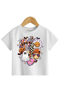 T-SHIRT: Halloween Smiley Flower