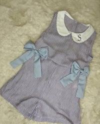 Image 3 of Striped Bow Playsuit