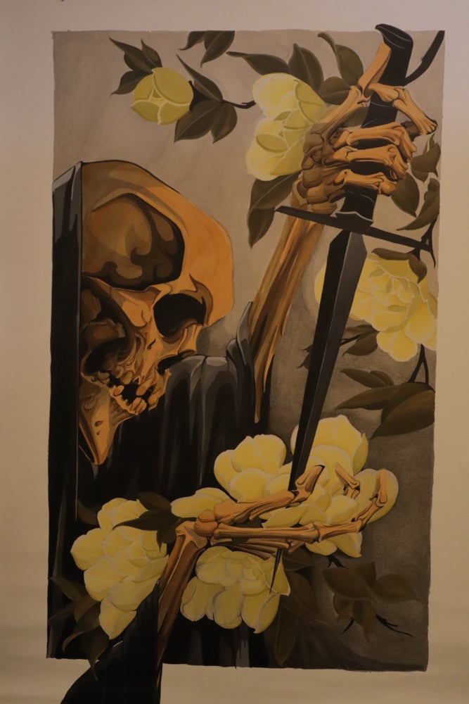 Image of large Reaper Print on Canvas