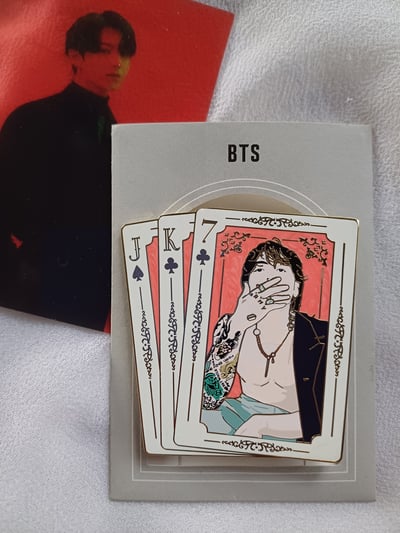 Image of Jungkook Kingcard Enamel Pin