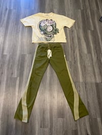  Brain Blowed Crop Sweater Jogger Set