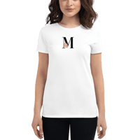 Image 5 of MamaFe Black Font With MS on Back Women's short sleeve t-shirt