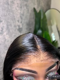 Image 3 of 30” Straight Frontal Wig