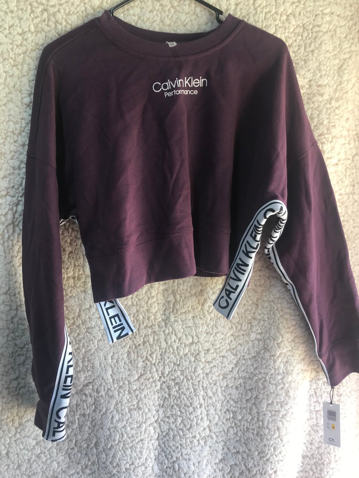 calvin klein performance crop top