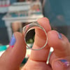 Circle signet ring