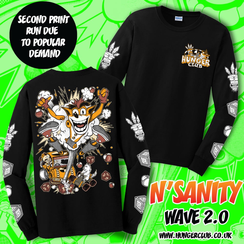 Image of N’Sanity  Long Sleeve T-Shirt Wave 2.0 
