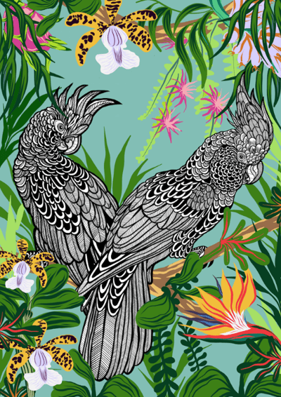 Image of Cockatoo Day Print