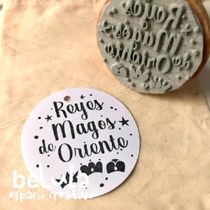 Image of Sello tinta Reyes Magos de Oriente tipografía