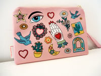 Image 4 of Mexico Woven Wristlet Clutch Bag - As featured in Grazia Valentines Gift Guide
