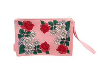 Image 2 of Roses Woven Wristlet Clutch Bag (2 colours)