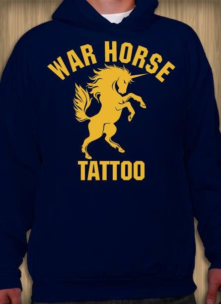 Image of War Horse collegiate hoodie Berkeley color way 