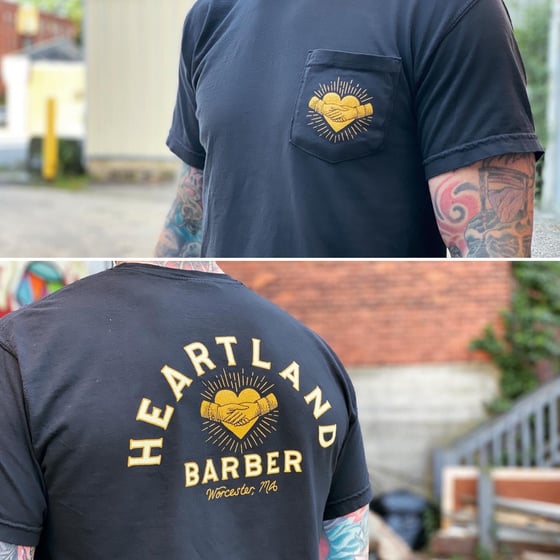 Image of Heartland Barber Logo Pocket Shirt