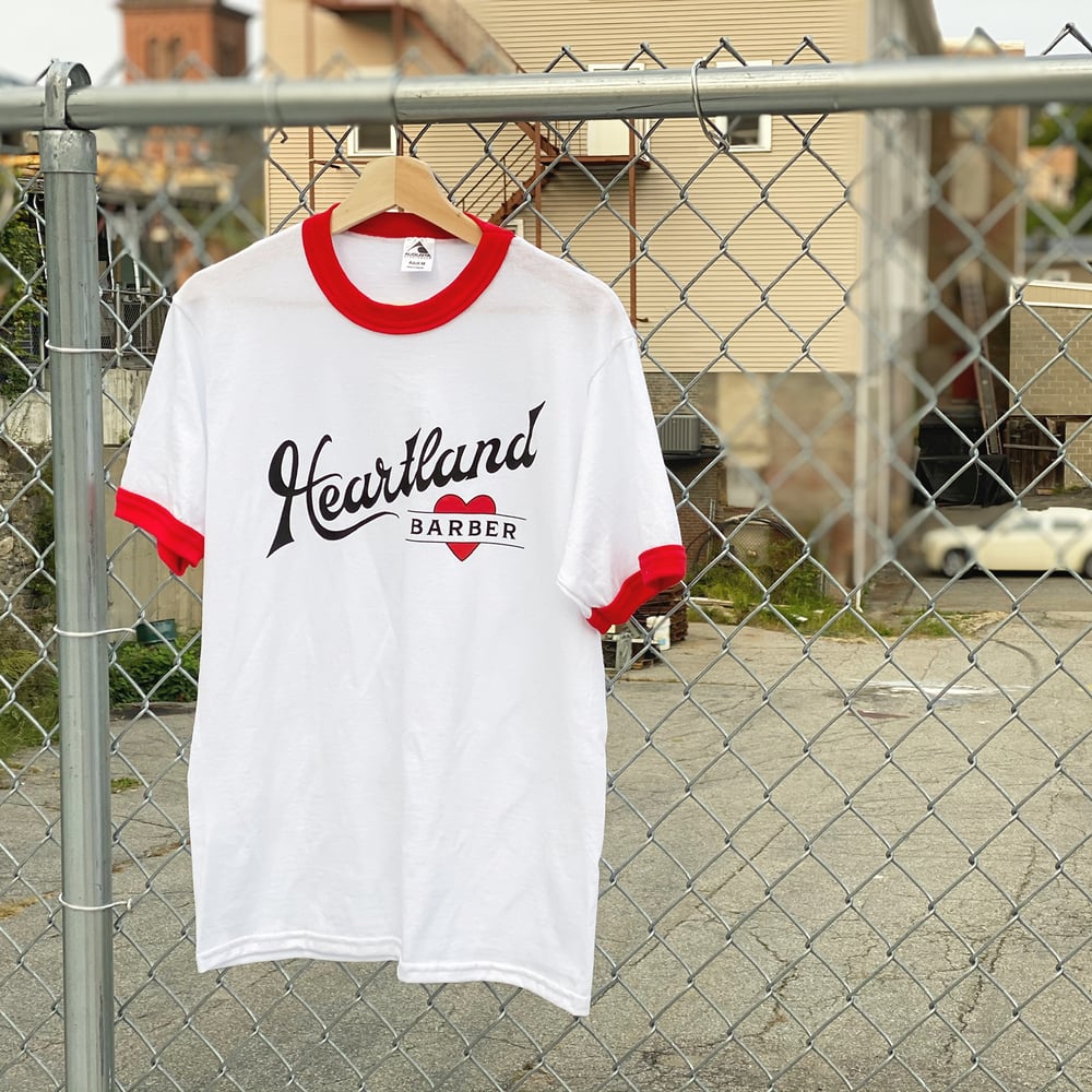 Image of Heartland Script Ringer Tee